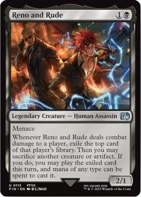Reno and Rude card from FINAL FANTASY