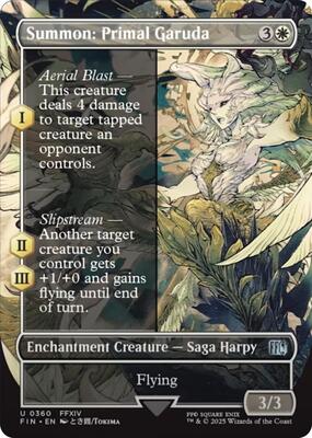 Summon: Primal Garuda (Borderless) card from FINAL FANTASY