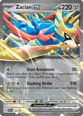 Zacian ex - 198 card from SV: Scarlet & Violet Promo Cards