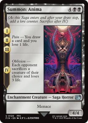 Summon: Anima card from FINAL FANTASY