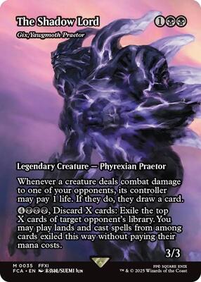 The Shadow Lord - Gix, Yawgmoth Praetor (Showcase) card from FINAL FANTASY: Through the Ages