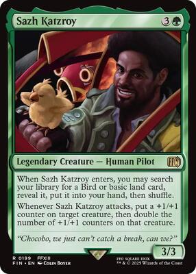 Sazh Katzroy card from FINAL FANTASY