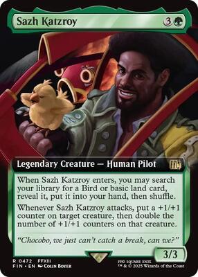 Sazh Katzroy (Extended Art) card from FINAL FANTASY