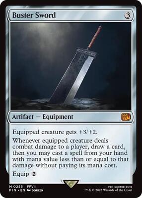 Buster Sword card from FINAL FANTASY