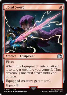 Coral Sword card from FINAL FANTASY