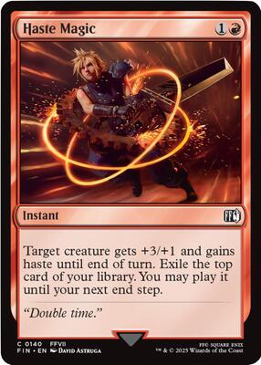 Haste Magic card from FINAL FANTASY