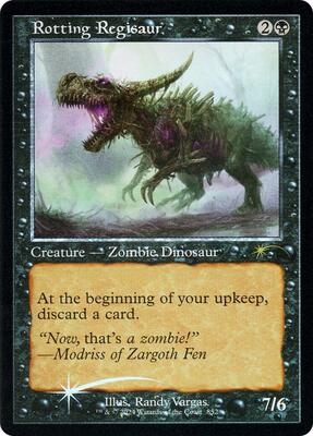 Rotting Regisaur (Retro Frame) card from Secret Lair Drop Series