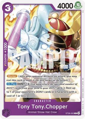 Tony Tony.Chopper card from Starter Deck 26: PURPLE/BLACK Monkey.D.Luffy