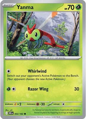 Yanma - 002/182 card from SV10: Destined Rivals