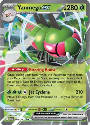 Yanmega ex - 003/182 card from SV10: Destined Rivals