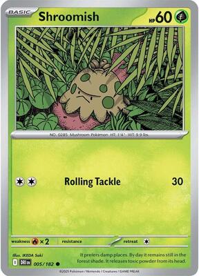 Shroomish card from SV10: Destined Rivals