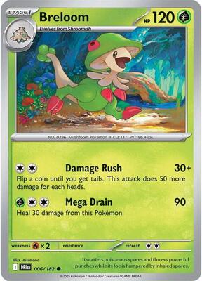 Breloom card from SV10: Destined Rivals
