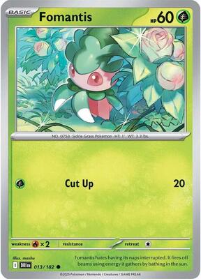 Fomantis card from SV10: Destined Rivals