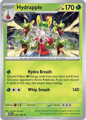 Hydrapple - 018/182 card from SV10: Destined Rivals