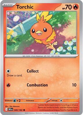 Torchic card from SV10: Destined Rivals