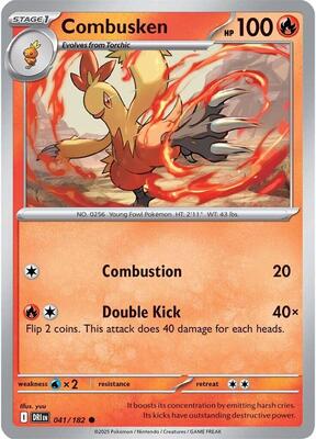 Combusken card from SV10: Destined Rivals