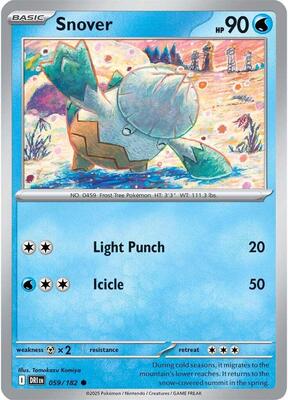 Snover card from SV10: Destined Rivals