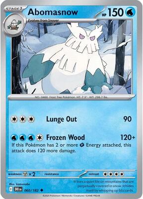 Abomasnow card from SV10: Destined Rivals