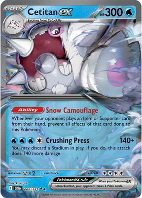 Cetitan ex - 065/182 card from SV10: Destined Rivals
