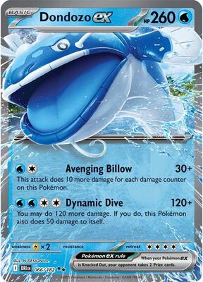 Dondozo ex - 066/182 card from SV10: Destined Rivals