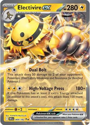 Electivire ex - 069/182 card from SV10: Destined Rivals