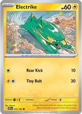 Electrike - 075/182 card from SV10: Destined Rivals