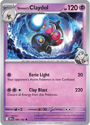 Steven's Claydol card from SV10: Destined Rivals