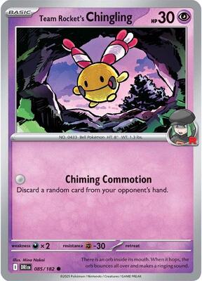 Team Rocket's Chingling card from SV10: Destined Rivals
