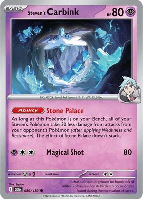 Steven's Carbink card from SV10: Destined Rivals