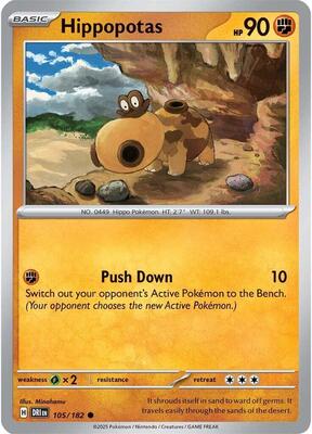 Hippopotas card from SV10: Destined Rivals