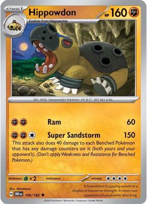 Hippowdon card from SV10: Destined Rivals