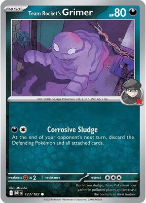 Team Rocket's Grimer card from SV10: Destined Rivals