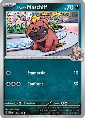 Arven's Maschiff card from SV10: Destined Rivals