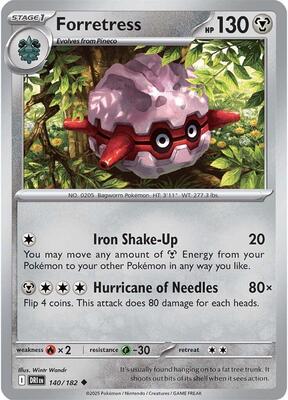 Forretress card from SV10: Destined Rivals