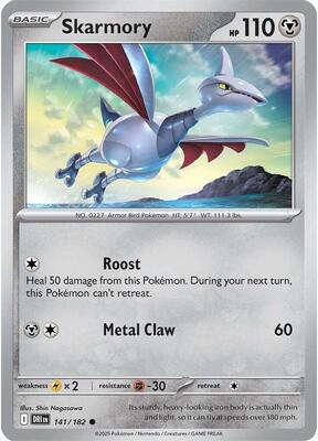 Skarmory card from SV10: Destined Rivals