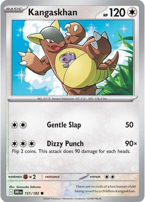 Kangaskhan - 151/182 card from SV10: Destined Rivals