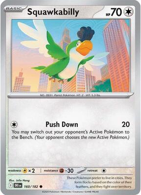 Squawkabilly card from SV10: Destined Rivals