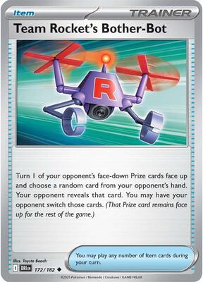 Team Rocket's Bother-Bot card from SV10: Destined Rivals
