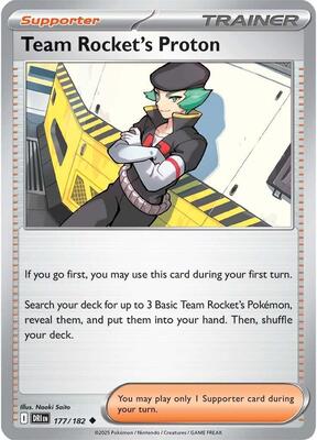 Team Rocket's Proton - 177/182 card from SV10: Destined Rivals
