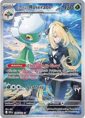 Cynthia's Roserade - 184/182 card from SV10: Destined Rivals