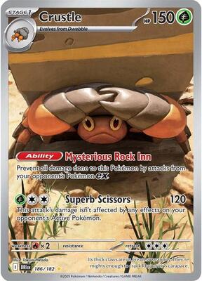 Crustle - 186/182 card from SV10: Destined Rivals
