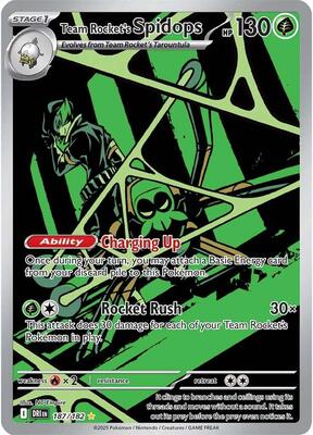 Team Rocket's Spidops - 187/182 card from SV10: Destined Rivals