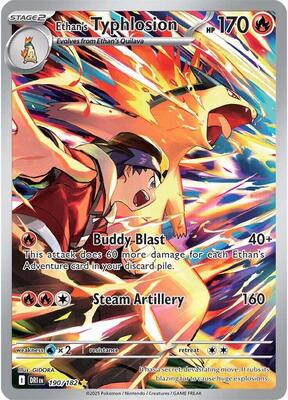 Ethan's Typhlosion - 190/182 card from SV10: Destined Rivals