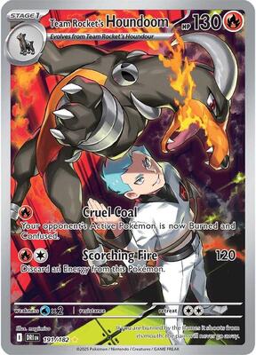 Team Rocket's Houndoom - 191/182 card from SV10: Destined Rivals