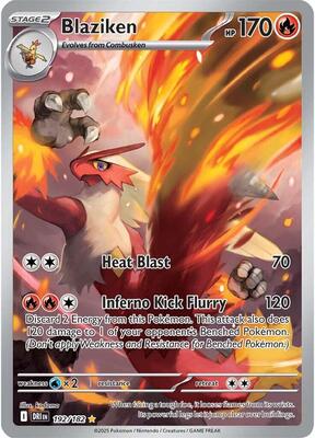 Blaziken - 192/182 card from SV10: Destined Rivals
