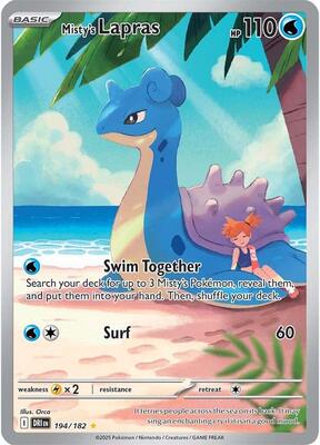 Misty's Lapras - 194/182 card from SV10: Destined Rivals