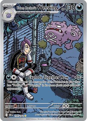 Team Rocket's Weezing - 199/182 card from SV10: Destined Rivals