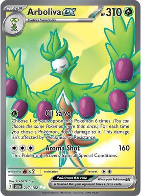 Arboliva ex - 207/182 card from SV10: Destined Rivals