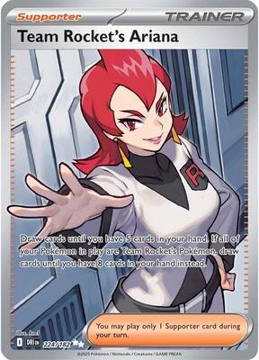 Team Rocket's Ariana - 224/182 card from SV10: Destined Rivals