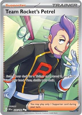 Team Rocket's Petrel - 226/182 card from SV10: Destined Rivals